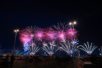 The New Year fire works celebration at Abu Dhabi in 2023 New year