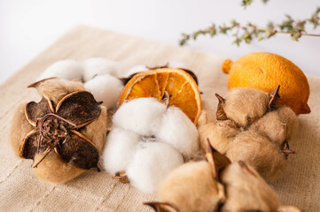 天然のコットンボール