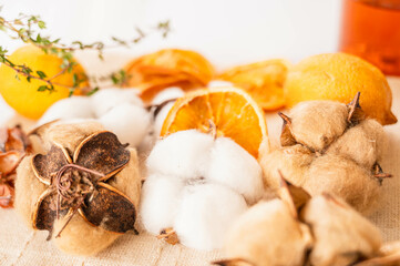 天然のコットンボール