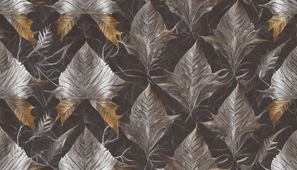 Texture background of a variety of luxurious tropical leaves for wall paper, decoration, design
