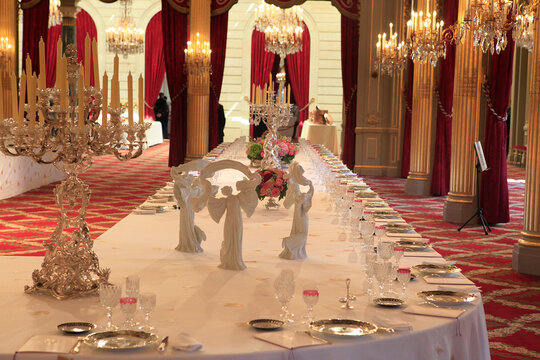 interiors of the elysee palace, Paris, france