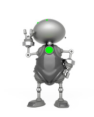 mini bot is thinking about