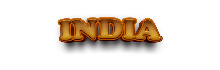 INDIA NAME MOCKUP