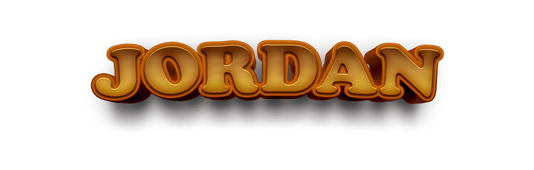 JORDAN NAME MOCKUP
