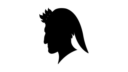 Dante Alighieri silhouette