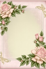 Flower frame border 