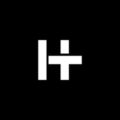 Letter H T creative monogram logo
