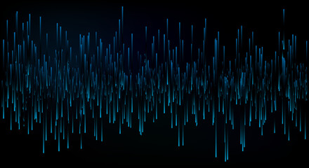 blue sticks, the background of science and technology. Vector illustration