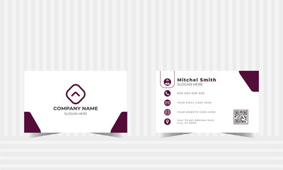 Simple , clean corporate business card design .