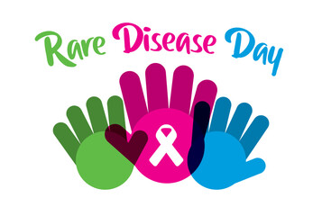 Rare Disease Day Design Concept for poster, background illustration