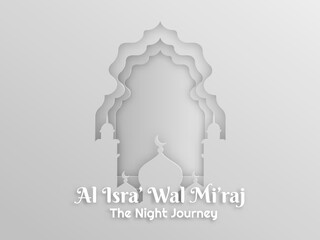 Al Isra Wal Miraj a miracle night journey Design for Poster, Banners, campaign and greeting card