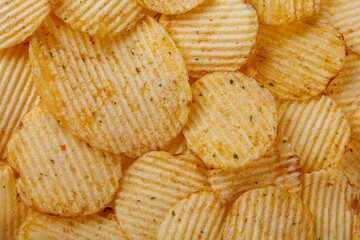 Lots of potato chips, texture