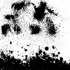 Rustic grunge vector texture with grain and stains. Abstract noise background. Weathered surface. Dirty and damaged. Detailed rough backdrop. Vector graphic illustration with transparent white. EPS10.