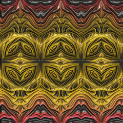 3d effect - abstract symmetric geometric pattern