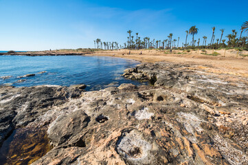 The coast of Mediterranean sea