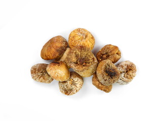 dried figs fruit isolated on white background