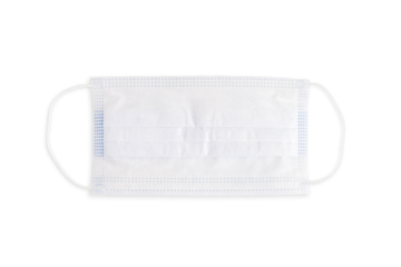 Face masks with soft shadow on a transparent background