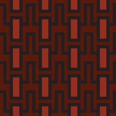 seamless geometric pattern with red ornament
