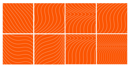 Seamless texture of salmon fillet. Meat of red fish. Seamless pattern of fish trout. Theme of rolls and sushi. Asian cuisine