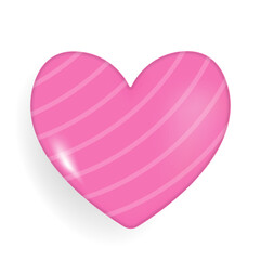 Valentine's Day Love and Hearts in realistic style. Love icon flat. Heart illustrations, Love symbol icon, love symbol vector