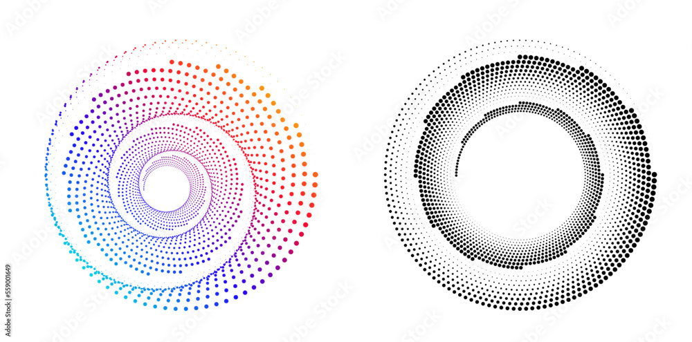 Poster set design element circle. isolated bold vector colors golden ring from. abstract glow wavy stripes 