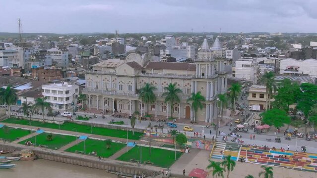 Vista aerea catedral catolica san francisco de asis quibdo choco colombia