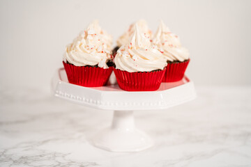 Chocolate peppermint cupcakes