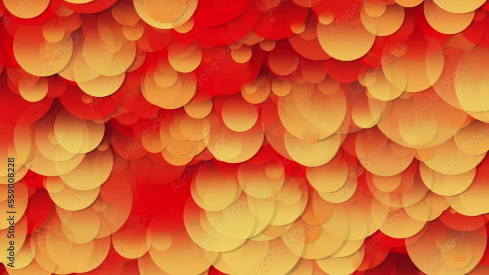 Poster smooth flow of figures in the form of circles. circles of different sizes and at different speeds de