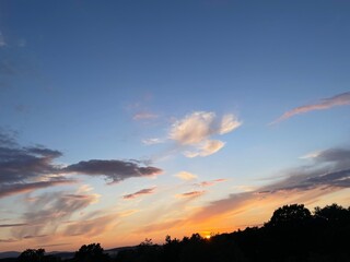 Fototapeta premium sunset in the mountains