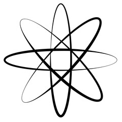 Retro Design Elements Atomic Shape © Mine Eyes Design