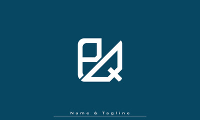 Alphabet letters Initials Monogram logo PQ , QP