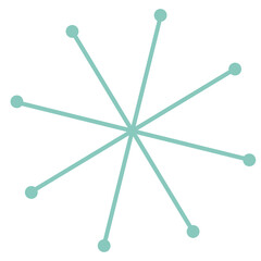 Retro Design Elements Atomic Shape