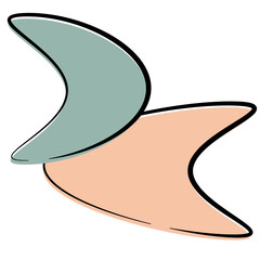 Mid Century Retro Googie Shapes