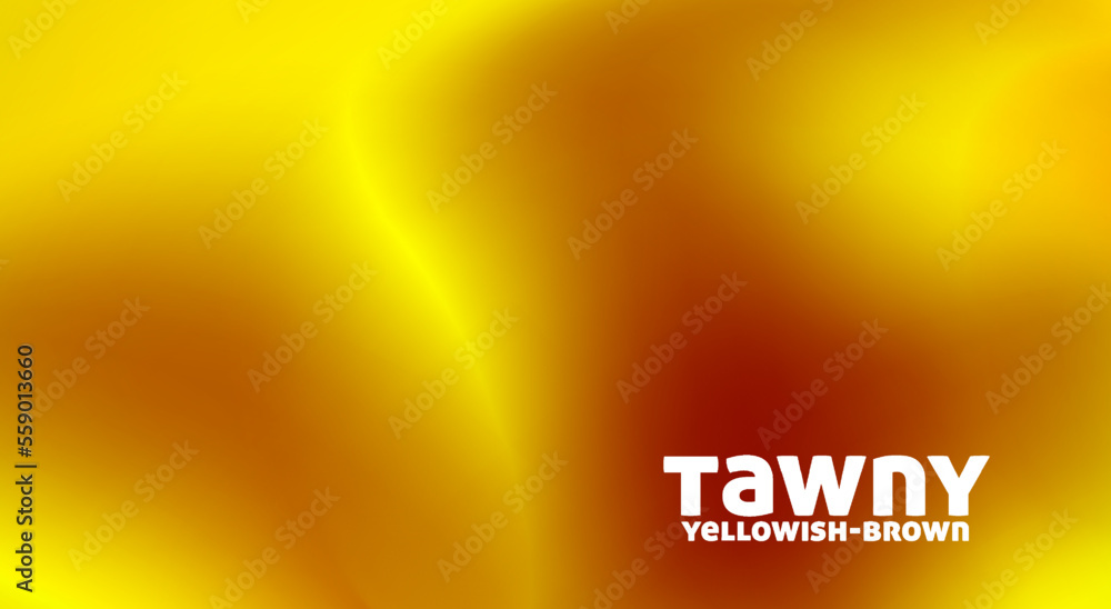 Poster Tawny background with gradient from yellowish brown to golden yellow. Blurred pattern