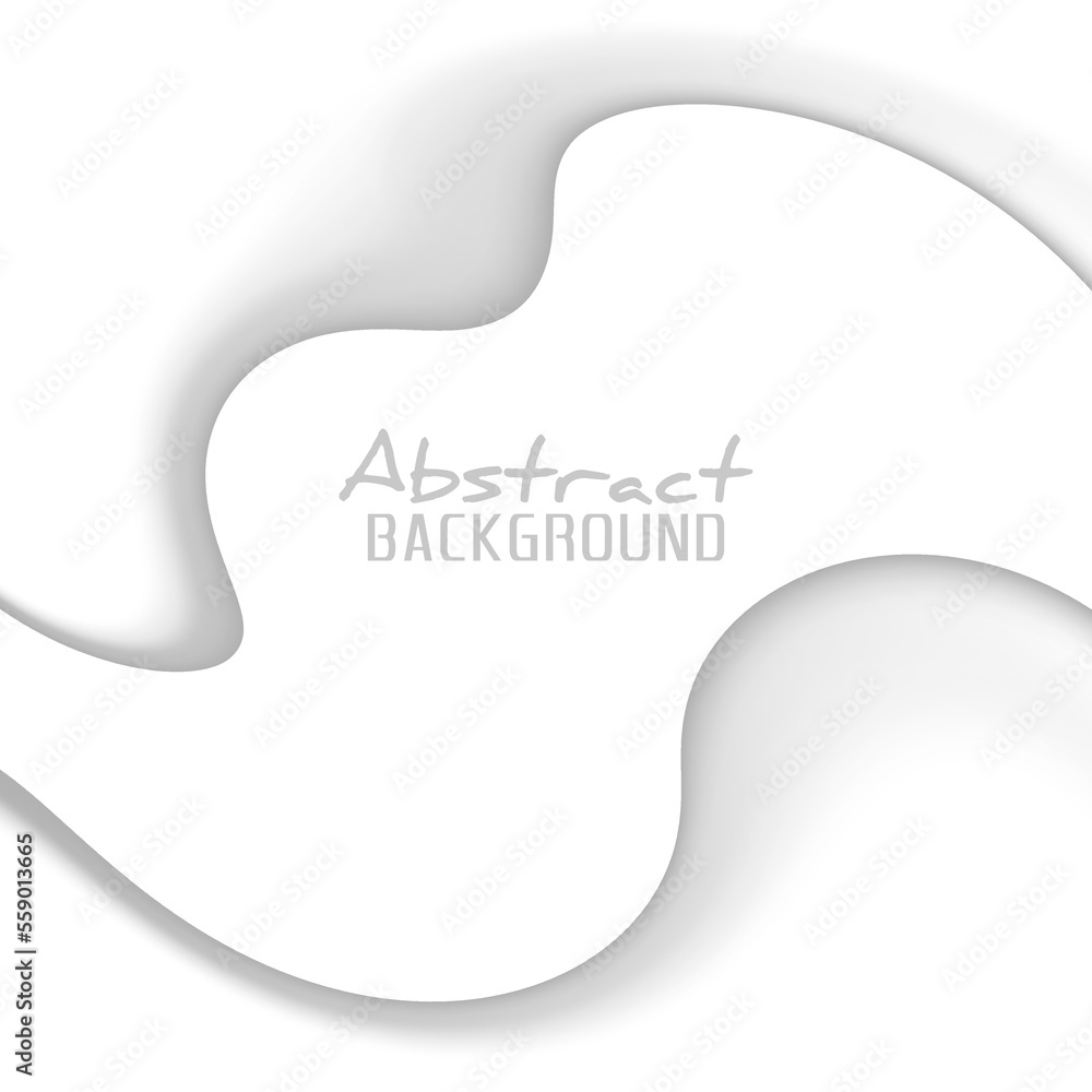 Poster Simple background with gray swirl. Minimal vector graphics
