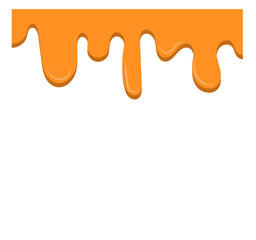 Vector image of honey drips. Element for honey logo