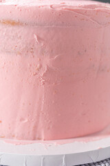 Mermaid themed 3 layer vanilla cake