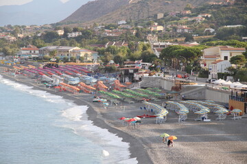 View of the Coast of the Tyrrhenian Sea