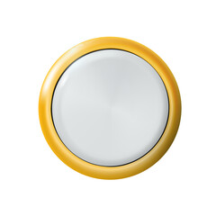 Realistic matte white button. png