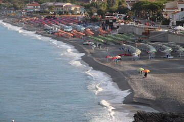 Obraz premium View of the Coast of the Tyrrhenian Sea
