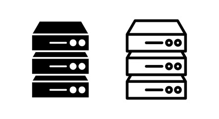 Database icon vector illustration. database sign and symbol