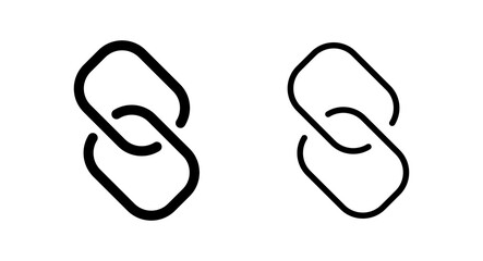 Link icon vector illustration. Hyperlink chain sign and symbol