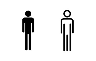 Man icon vector illustration. male sign and symbol. human symbol