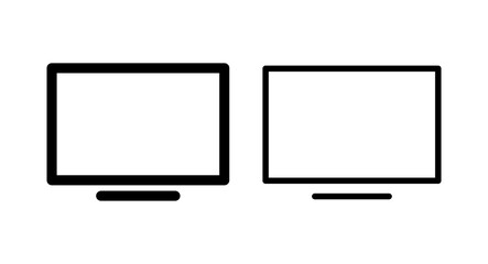 Tv icon vector illustration. television sign and symbol