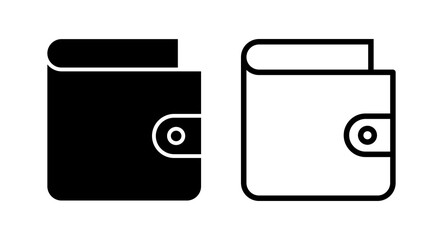 Wallet icon vector illustration. wallet sign and symbol