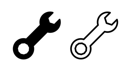 Wrench icon vector illustration. repair icon. tools sign and symbol