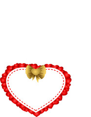 Drawing design of a pair of red hearts. Can be used for glasses, mugs, invitations, decorations, sticker, etc.