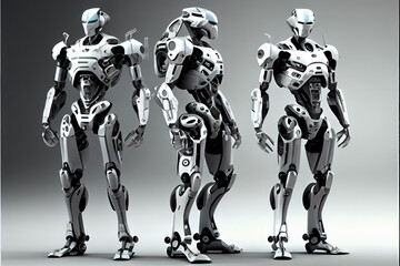 Futuristic look for robots Sleek and modern design 1 with Generative AI