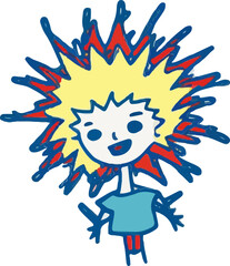 Child book, Child Sketch, Children Illutration, Kinderzeichnung, vektorisiert, schulkind, Ostern, Karneval, Grundschule, Weihnachten, Fantasie cute, cheeky, 