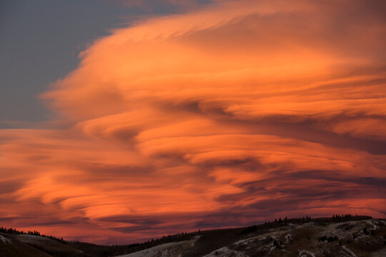 A dramatic sky over the Rocky Mountains in Colorado.